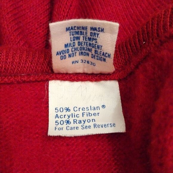 Vintage 'Artex' Stanford University Sweater, Size Small, Burgundy - Picture 6 of 6